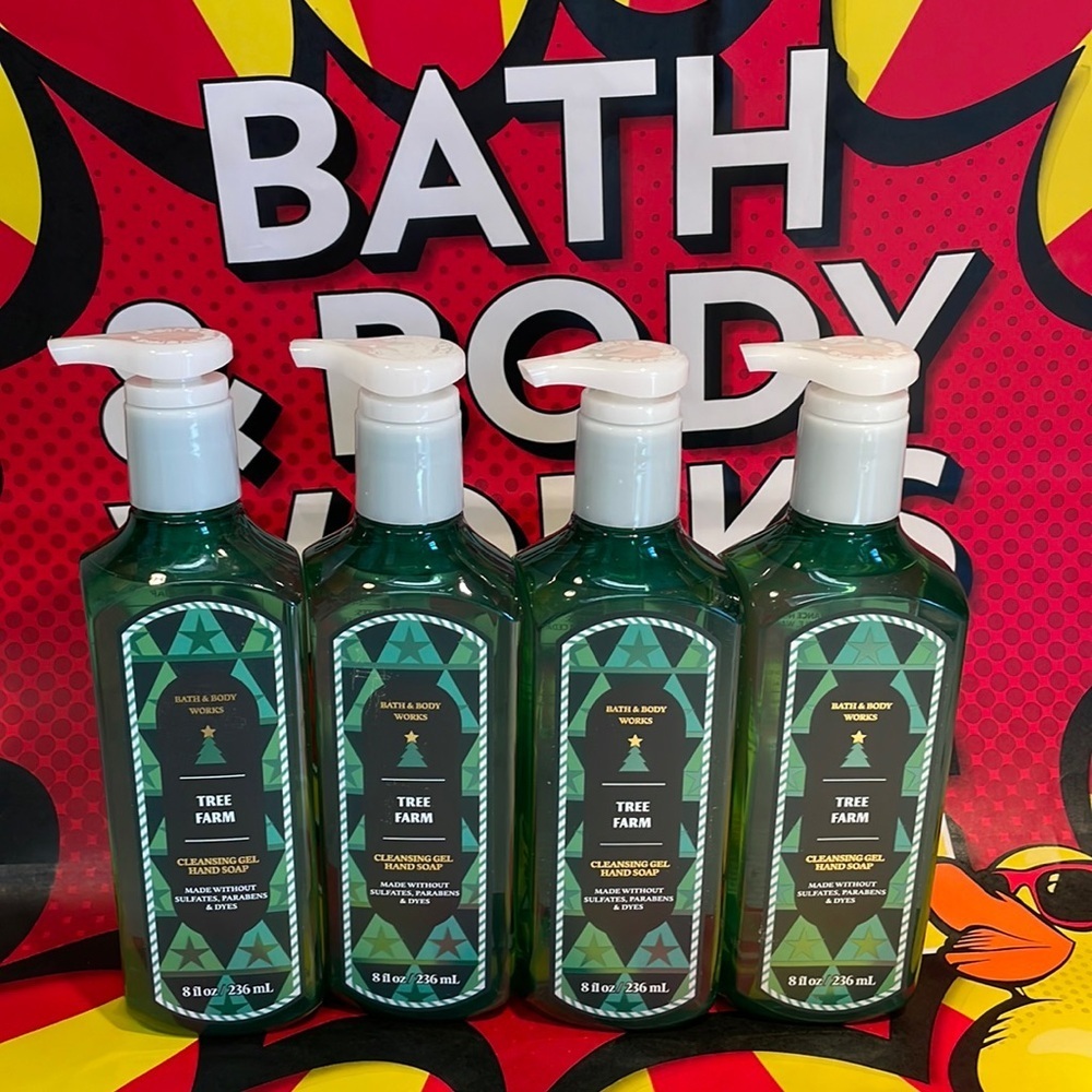 4 Set ❤️‍🩹Bath and Body Works Tree Farm Hand Soap Limited Edition 8 oz